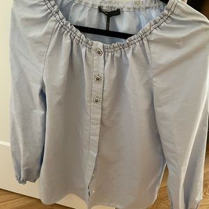 Maje blue embellished top